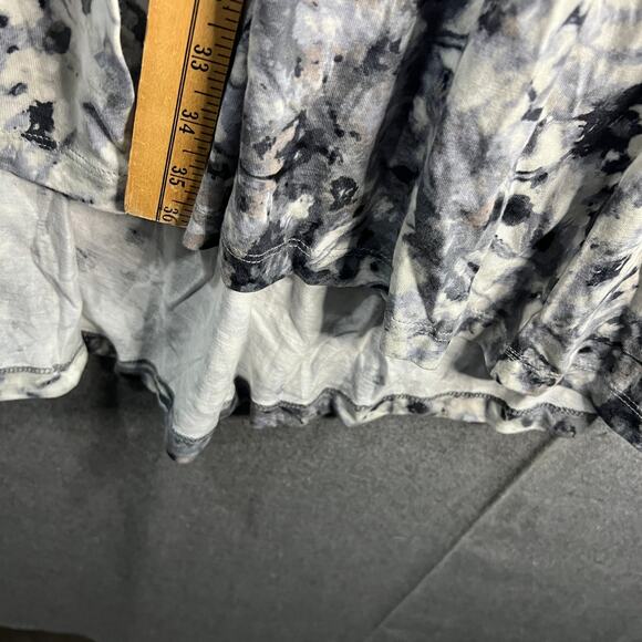 LOGO by Lori Goldstein Petite Sleeveless Tiered Dress Black,Petite X-Small - Picture 7 of 11